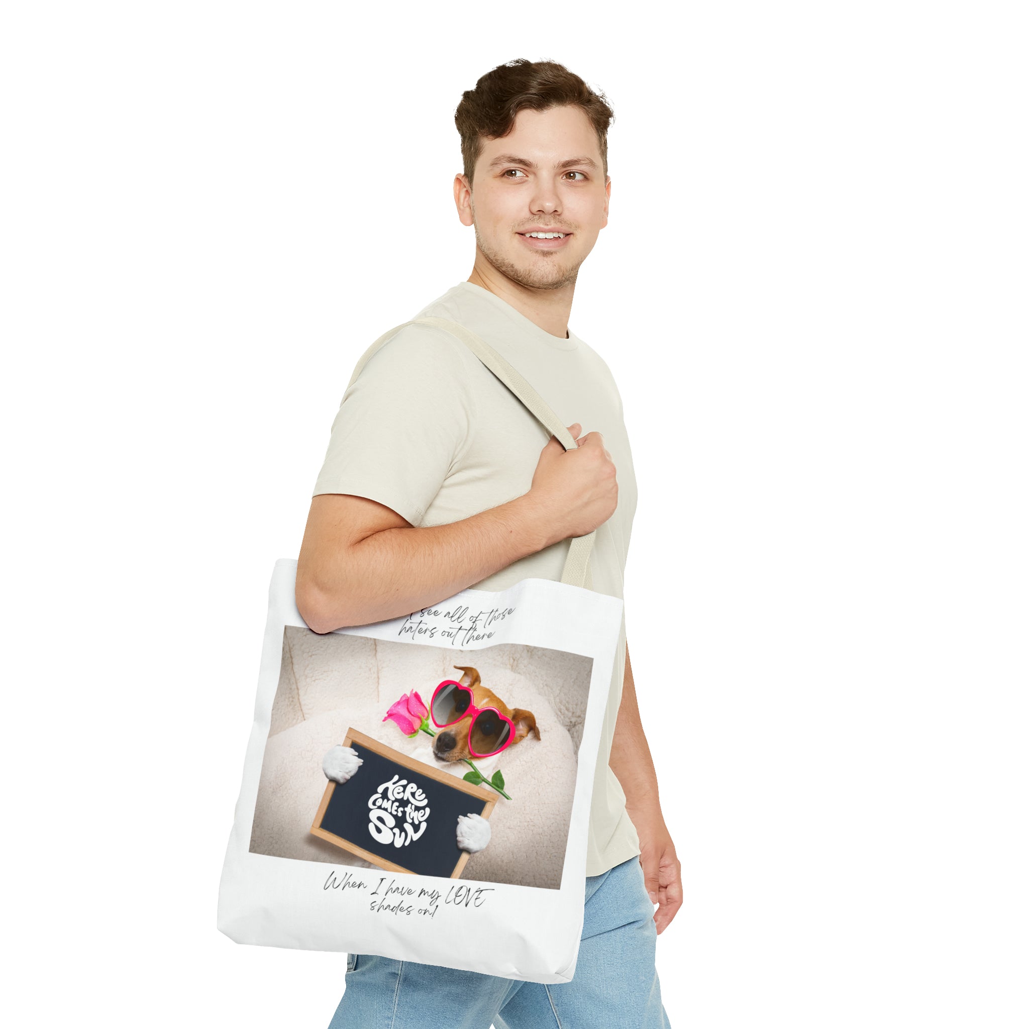 "Dog Love Shades" Tote Bag (AOP)