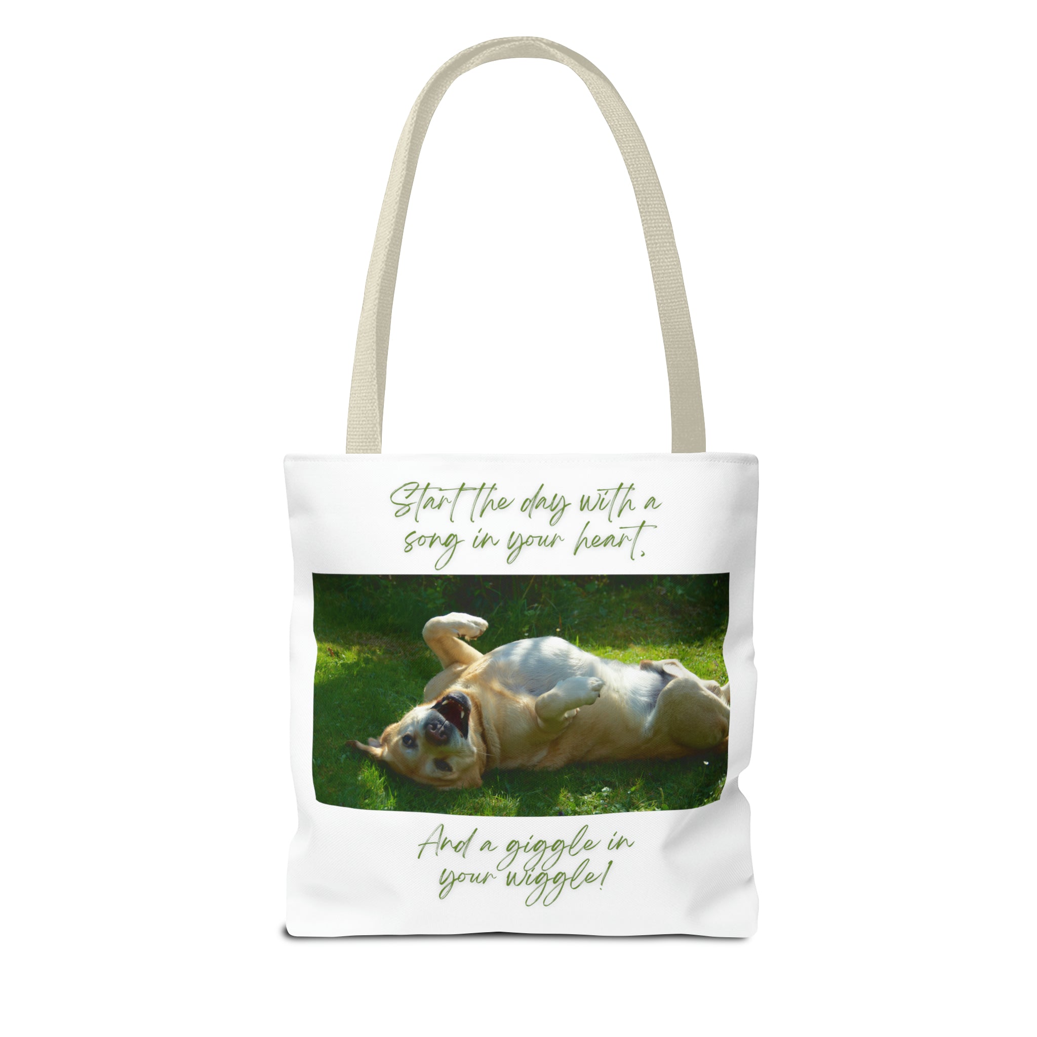 "Dog Giggle Wiggle" Tote Bag (AOP)
