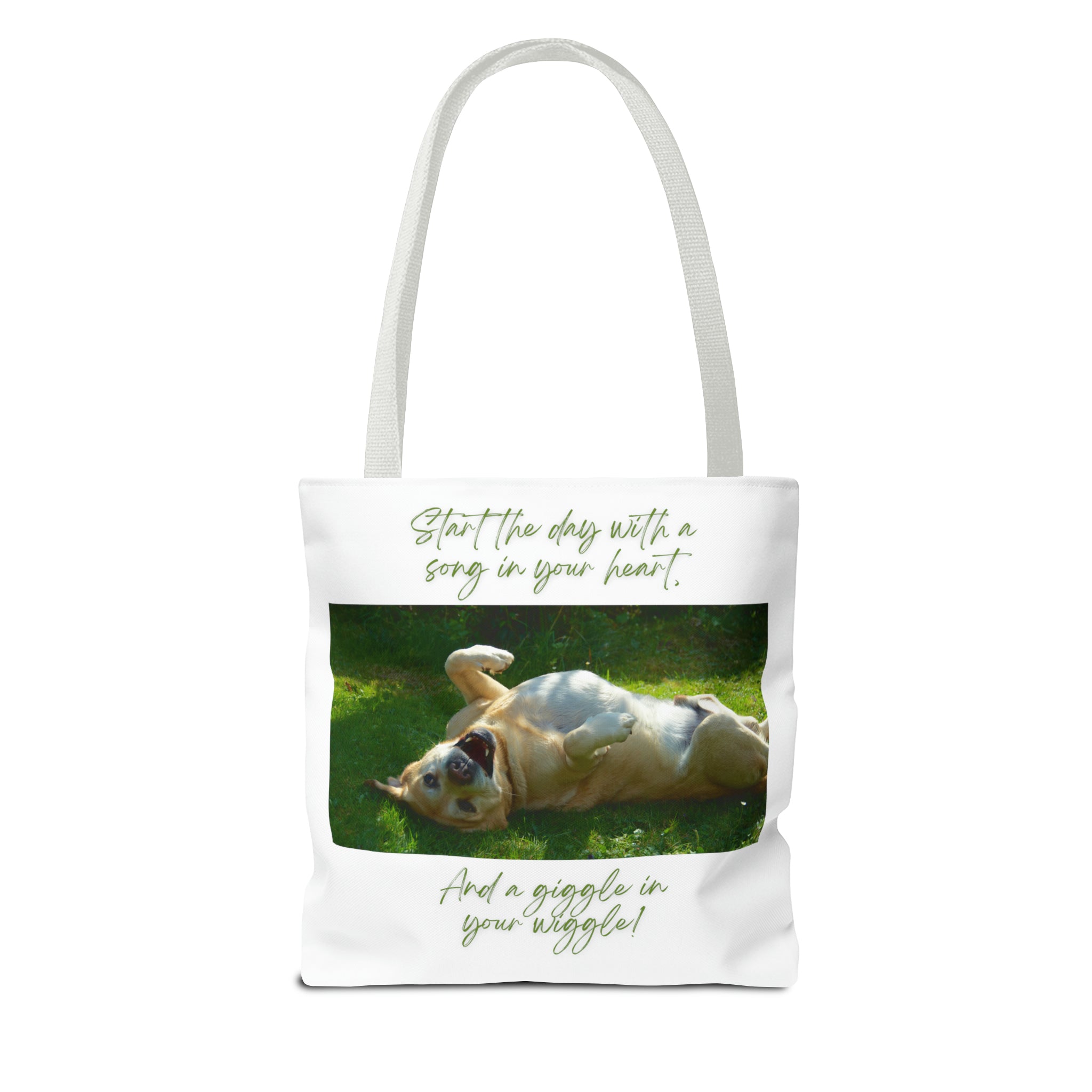 "Dog Giggle Wiggle" Tote Bag (AOP)